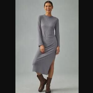 New Anthropologie Shirred Midi Dress - Size Medium